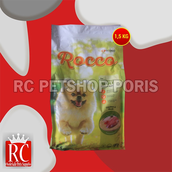 Makanan Kering Anjing Rocco Dry Dog food 1.5 KG Non pedigree