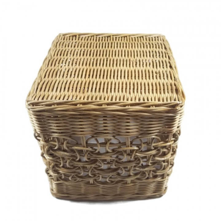 Kerajinan Tangan Rotan - Keranjang Kotak Kecil 20x20x21cm
