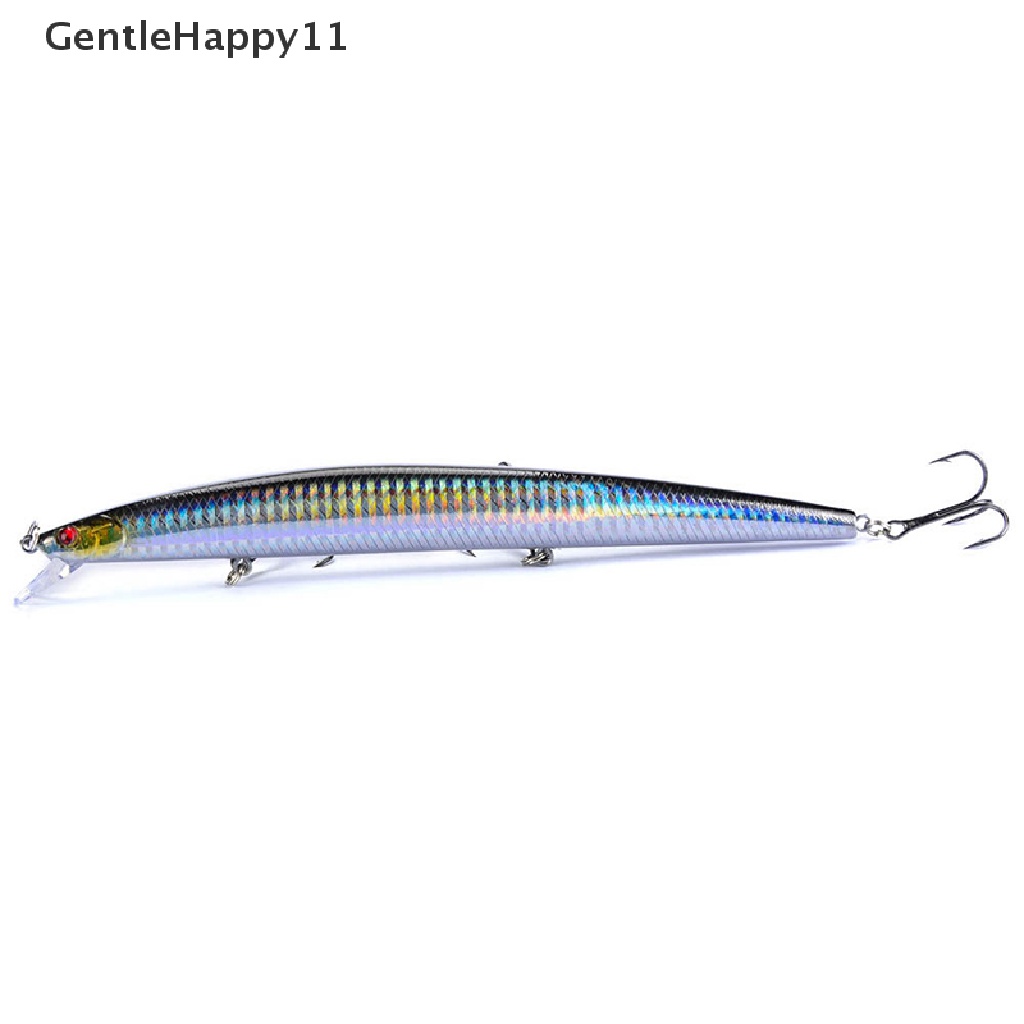 Gentlehappy 18cm 24g Besar Panjang Ikan Kecil Laut Memancing Umpan 3D Mata Kail Kuat Umpan id