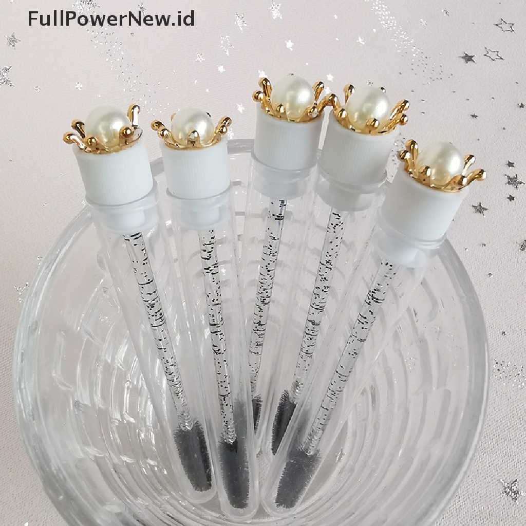 Power 5Pcs Sikat Bulu Mata Sekali Pakai Aplikator Extension Maskara Wands/Tabung Plastik ID
