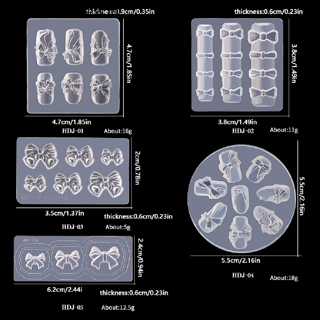 Power Cetakan Ukir Paku 3D Cetakan Kupu-Kupu Silicone Nail Stamping Plate Nail Stencils ID