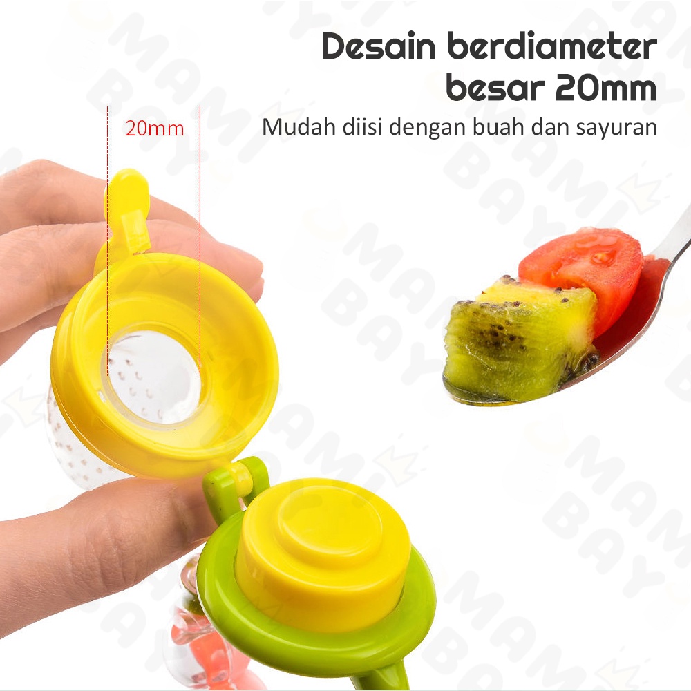 Mamibayi Baby Fruit Feeder Dot Empeng Bayi Buah Gigitan Bayi