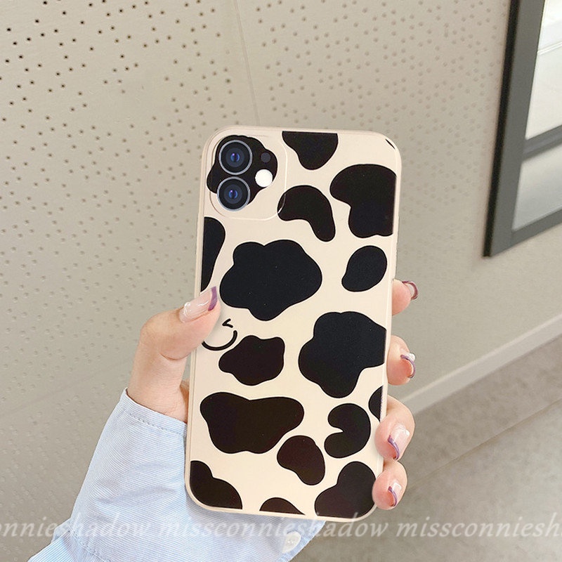 Infinix Smart6 5 4 Plus Note11 12pro 12 G96 8 12 2023 Hot 10Lite 11s 20s 11 9 8 12 12i 20 10t 10s Hot 10 12 11 9 Play Casing Motif Smiley Leopard Anti Jatuh Shockproof Tpu Sarung