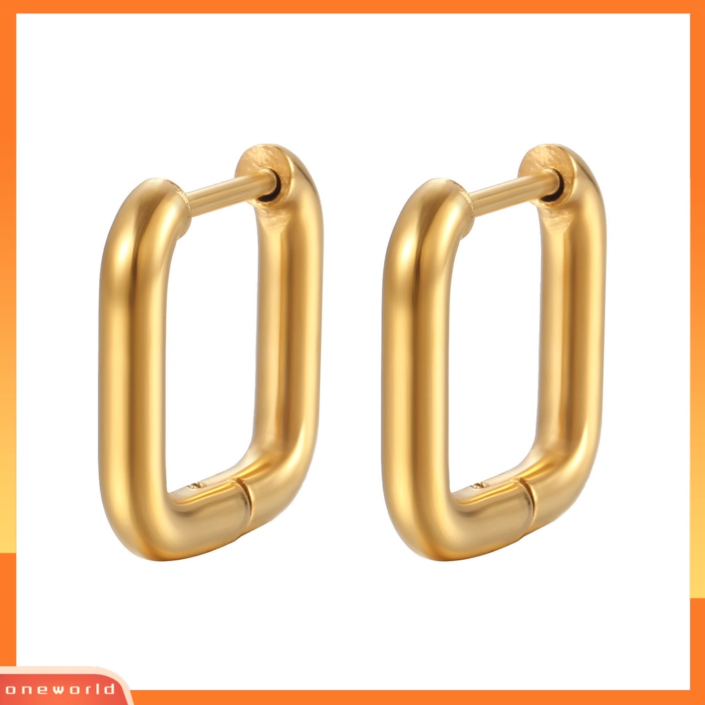 [EONE] 1pasang Anting Wanita Geometris Baja Titanium Multi Bentuk Dipoles Kecil Bintang Berujung Lima Ladies Earrings Fashion Perhiasan