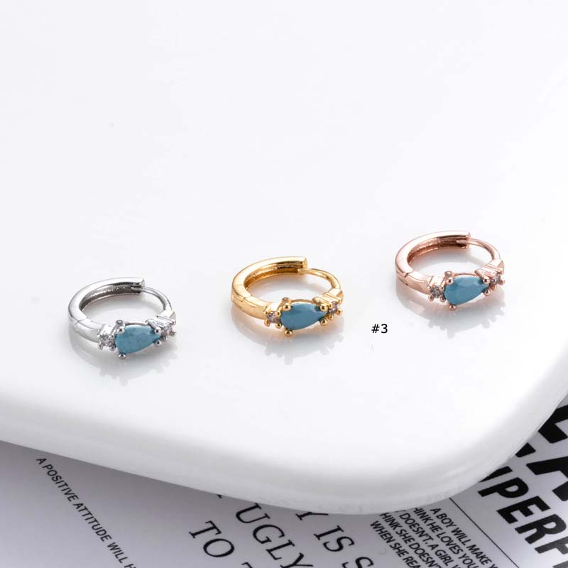 1biji 8mm Hoop Cartilage Earring Tragus Pinna Helix Piercing Silver Gold Ikatan Simpul Bentuk Hati