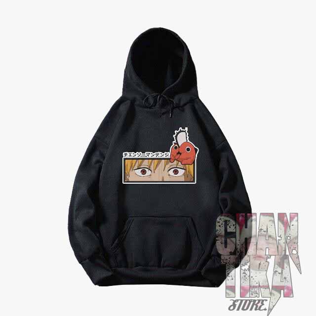 Jaket Hoodie Anak Animasi Chainsawman Motif Bordir - Hoodie Anak Chainsawman - Hoodie Kids Bandung