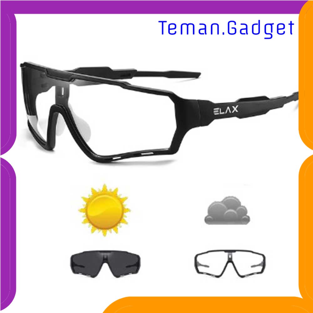 TG - OLR ELAX Kacamata Sepeda Lensa Photochromic Sport Sunglassses Full Frame - AP1