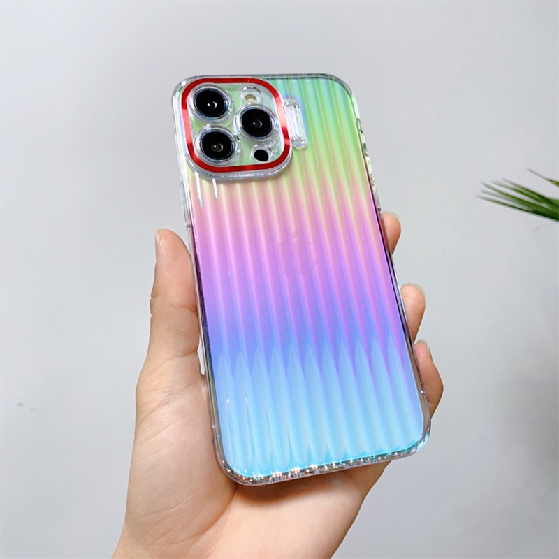 IPHONE 90° Cover Holder Lensa Lipat Untuk Iphone14 13 12 Pro Max 14Plus Case Proteksi Gradasi Laser Lengkap