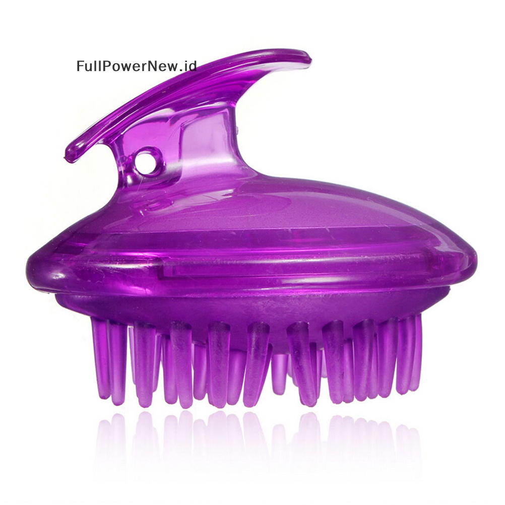 Power Silicone Shampoo Scalp Shower Cuci Tubuh Pijat Rambut Massage Brush Comb ID