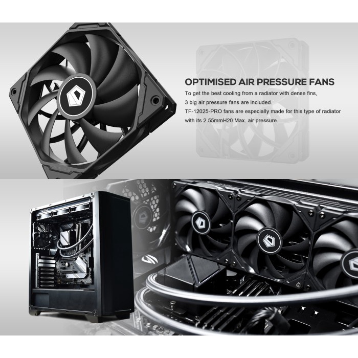 ID-COOLING DASHFLOW 360 Basic BLACK AIO CPU Water Cooling