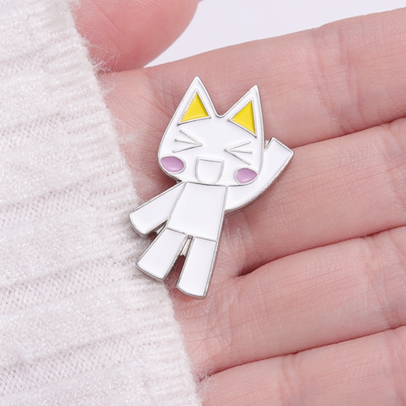 Kawaii Toro Inoue Cat Enamel Pin Kucing Lucu Bros Lencana Kerah Pin Anime Perhiasan Hadiah Untuk Fans Teman