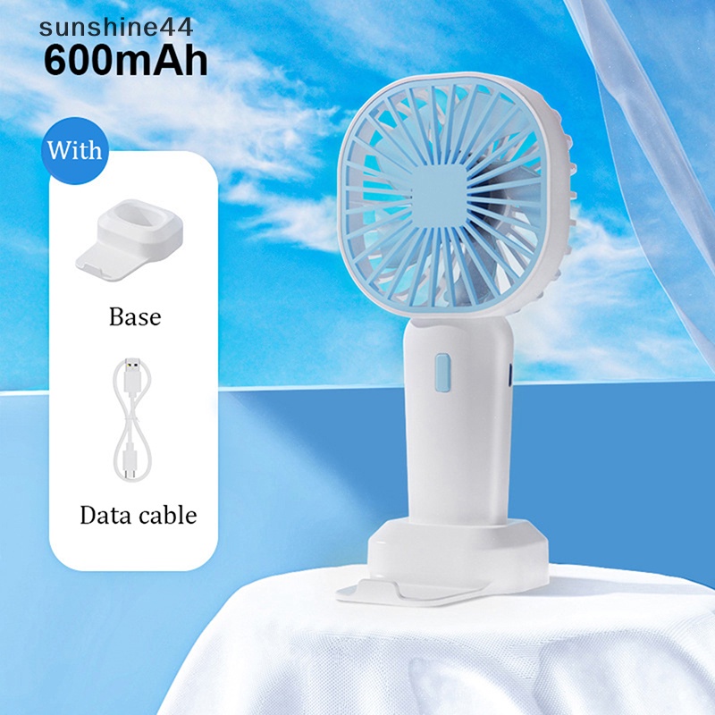 Sunshine 400/600Mah Kipas Angin Portabel Kipas Angin Listrik Genggam Mini Usb Rechargeable Kipas Saku Kecil Untuk Perjalanan Luar Ruangan Camping Air Cooler ID