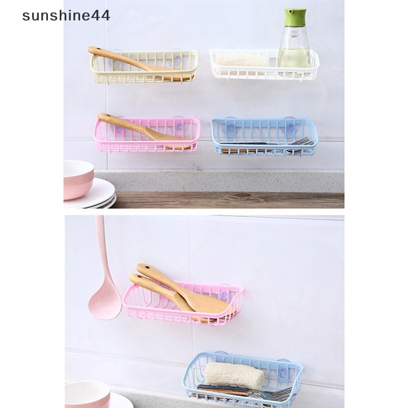 Sunshine Mencuci Multi-Fungsi Suction Cup Rak Spons Cuci Piring Rak Penyimpanan Gantung ID