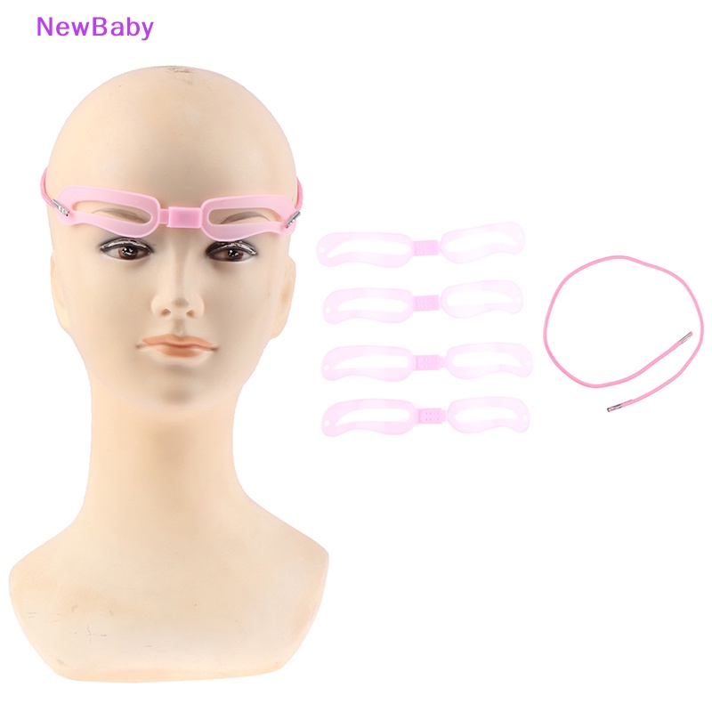 Newbaby Kartu Alis Tato Penggaris Artefak Alis Diy Permanen Stereo Make Up Tools ID