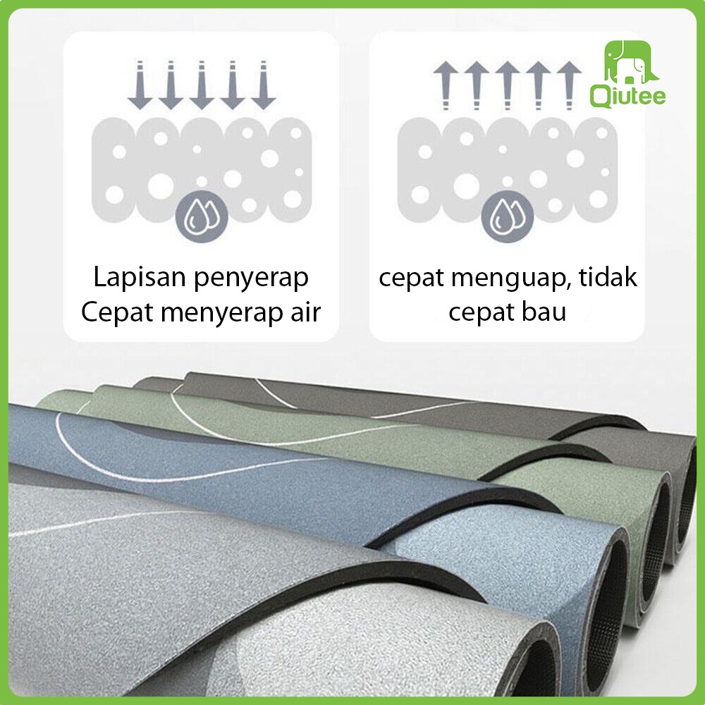 [𝐓𝐄𝐑𝐁𝐀𝐑𝐔 𝐁𝐈𝐒𝐀 𝐂𝐎𝐃] Keset Kaki /Menyerap Air Anti Slip / Anti Bau / Anti Bakteri / Keset Diatomite Bundar / Keset Kamar Mandi