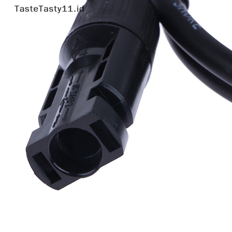 Tastetasty 2Pcs Kabel Ekstensi Fotovoltaik Hitam/Merah Dengan Konektor DC Tenaga Surya Yang Digunakan Dalam Sistem Panel PV Kabel Pengisian Penyimpanan Energi.