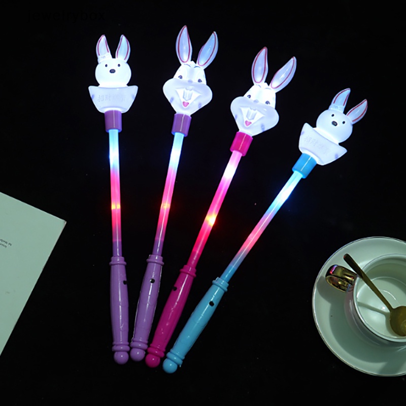 [jewelrybox] Kartun Kelinci Peri Tongkat Lampu LED Stik Glitter Glow Stick Mainan Pesta Anak Butik