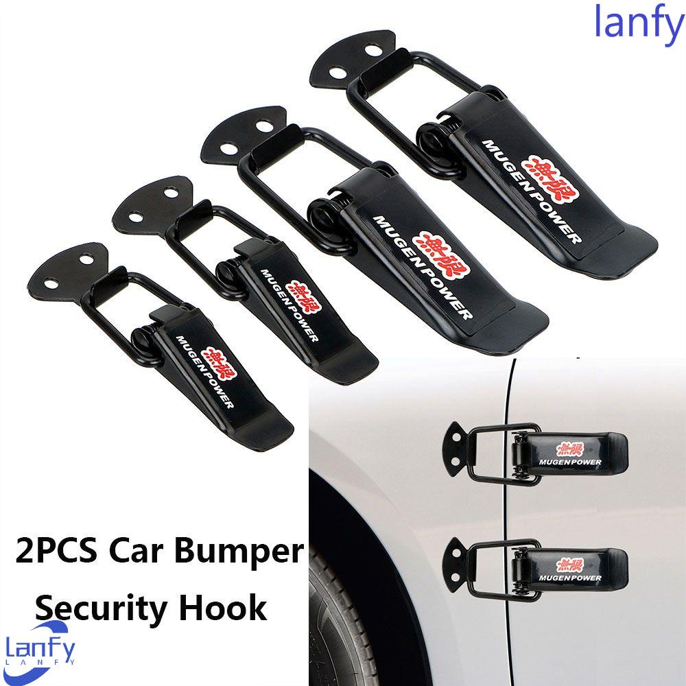 Lanfy 2 Pcs Klip Pengait Bumper Kap Mobil Truk Quick Release