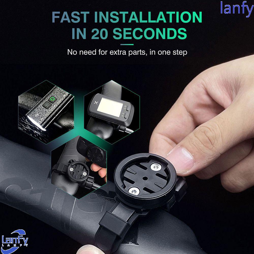 Lanfy Dudukan Stang Sepeda 1pc Aksesoris Sepeda Bracket Lampu Depan Bersepeda Untuk Garmin Adjustable Bike Computer Mount
