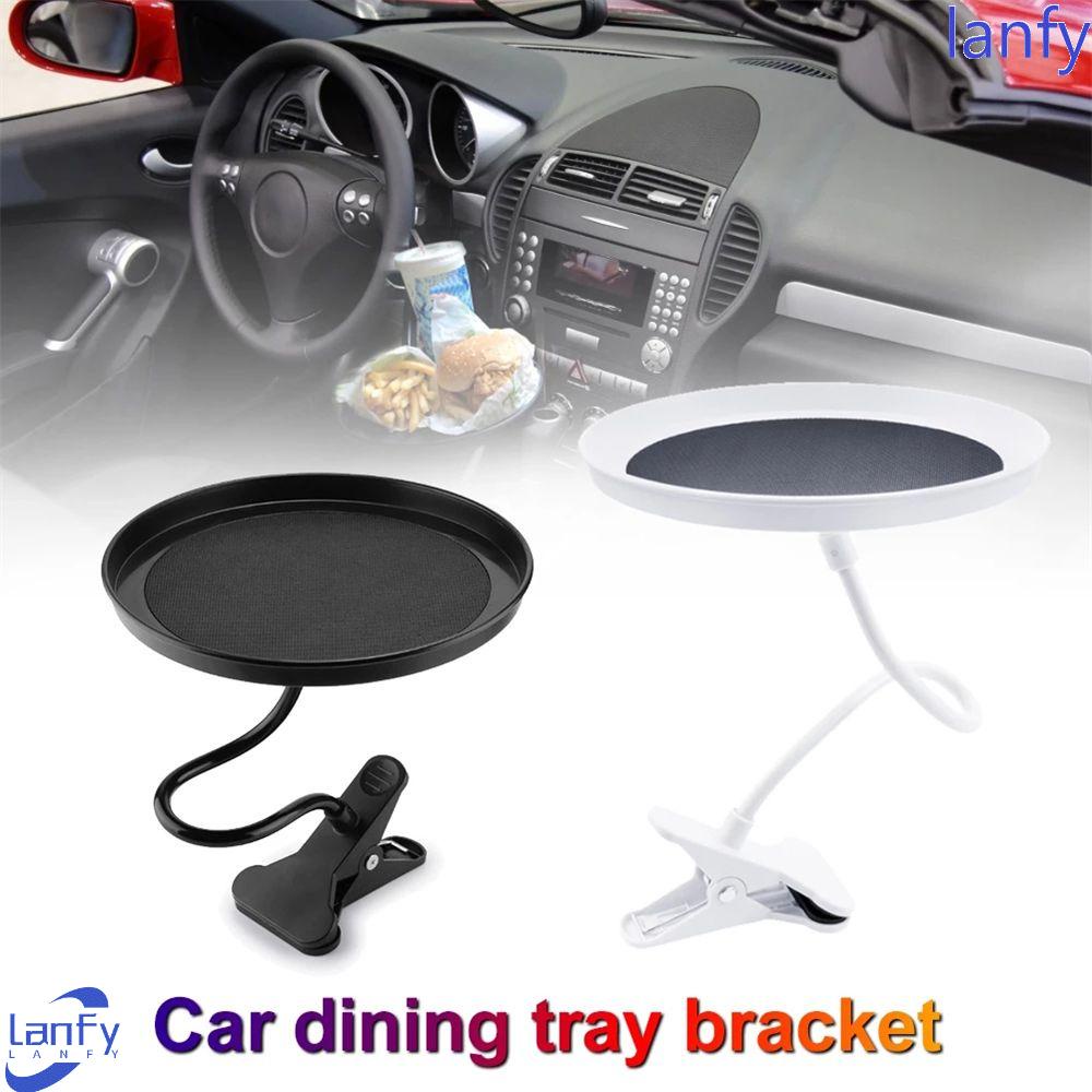 Lanfy Car Cup Holder Minuman Botol Kopi Adjustable Dengan Penjepit Food Tray Untuk Burger French Fries Mobil Meja Makanan Standing