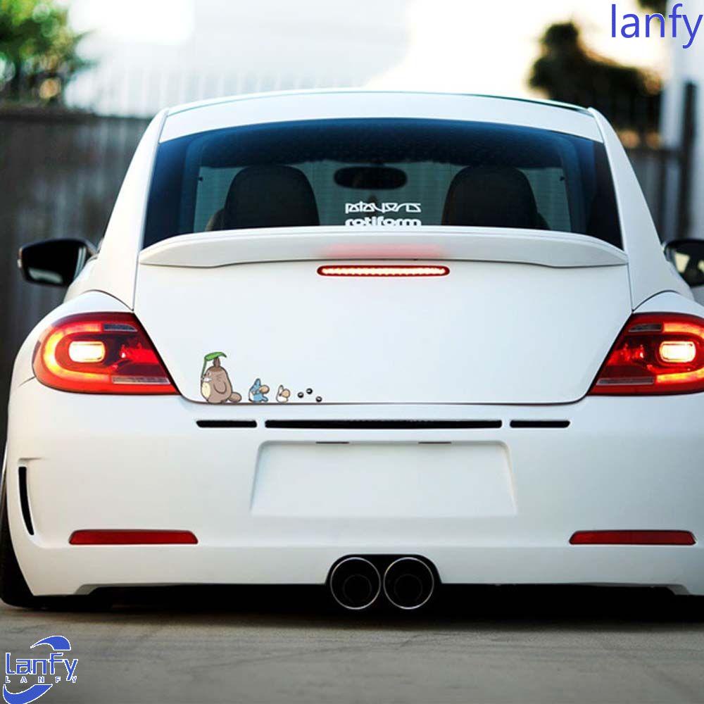 Lanfy Stiker Vinyl Motif Karakter Anime Tonari No Totoro Anti Air / Gores Untuk Kaca Mobil / Jendela Diy