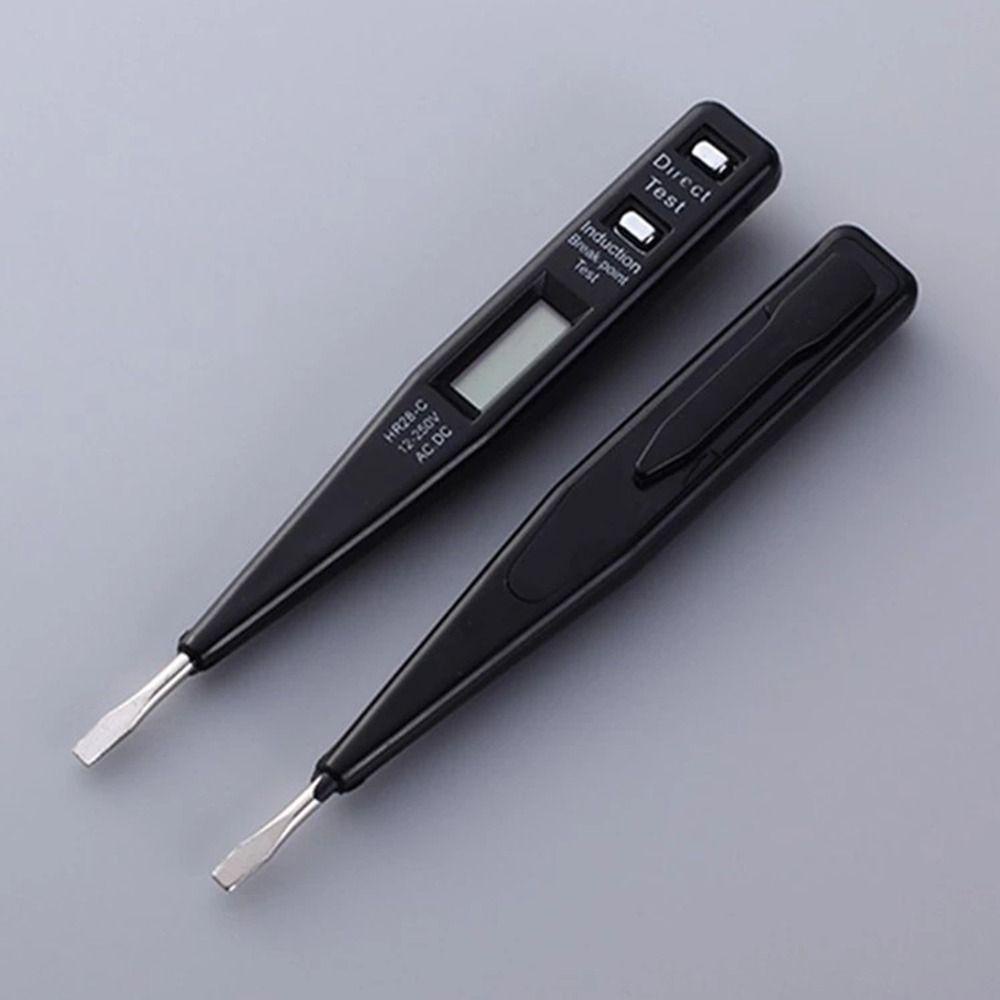 TOP 3pcs Voltage Meter Tester Pen Presisi Tinggi LCD Display Power Outlet Detector Indikator Elektrik