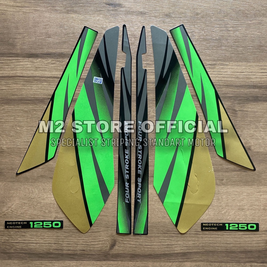 Striping GL MAX 1996 hijau | stiker motor honda gl max lama