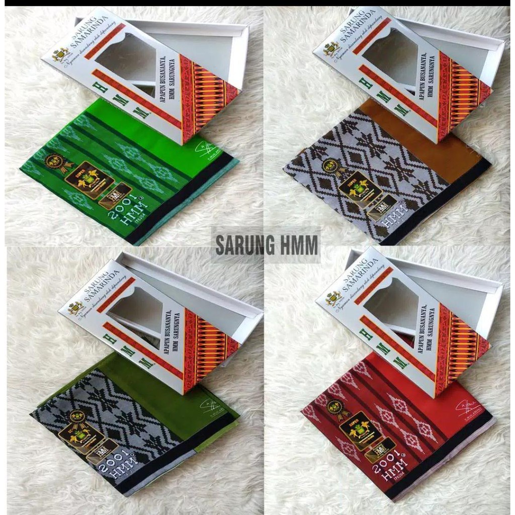 Sarung Samarinda Polos Motif Hitam HMM HDS ANNURDewasa Premium Tenun Adem Halus Ringan Nyaman Sholat