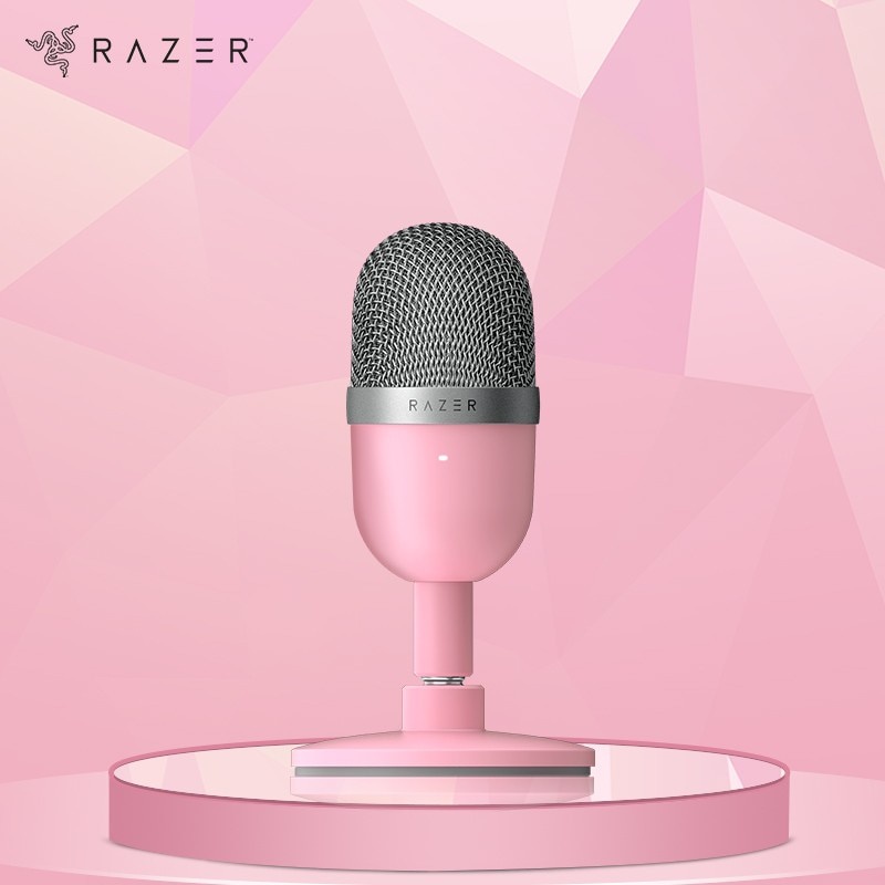 Razer Seiren Mikrofon Mini Ultra-compact Condenser Streaming Mic- Hitam/Mercury/Quartz