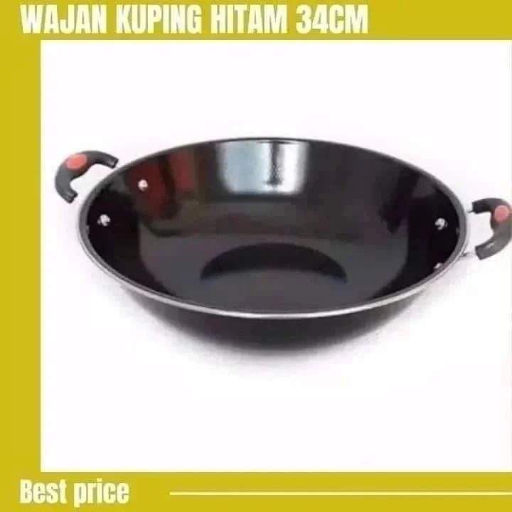 Wajan Enamel 2 Kuping Anti Lengket 34 cm