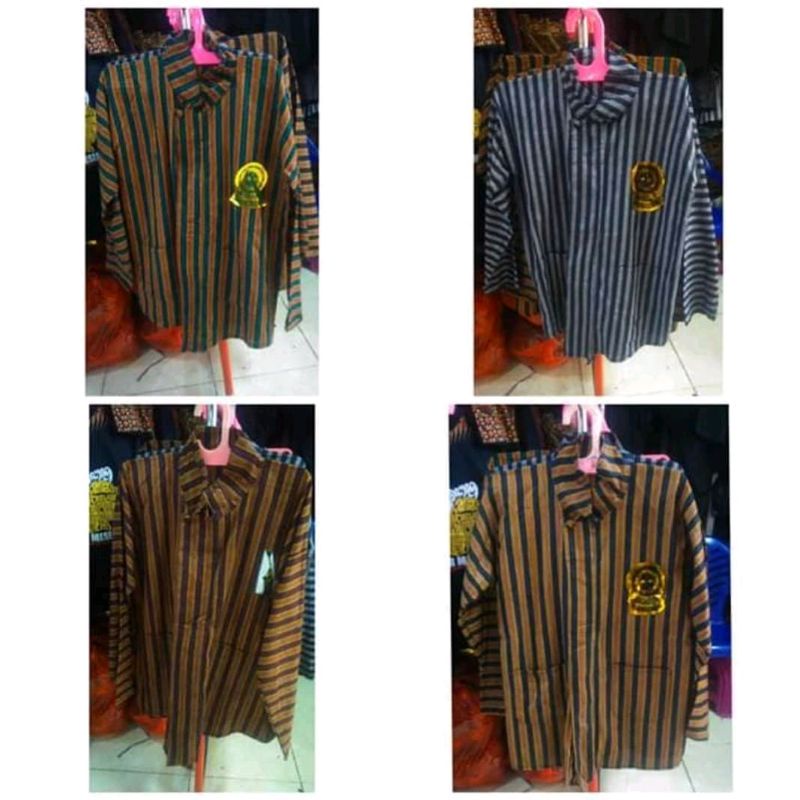 Lurik Baju adat Laki-laki khas jawa .baju lurik, grosir termurah