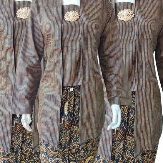 Lurik DISKON  9.9 kebaya lurik kutubaru wanita kebaya lurik cewek tenun alusan modern jumbo warna hi