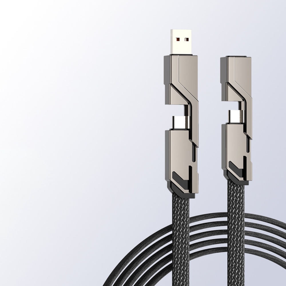 Four In One Kabel Data Fast Charging Cocok Untuk IPhone Type-C Android Huawei PD Portable Universal Charging Cable