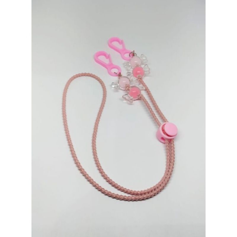 Strap Masker Hijab Candy Premium Lucu Gantungan Tali Pita mutiara Kalung Rantai Hanmade |Fh_Hijab_10