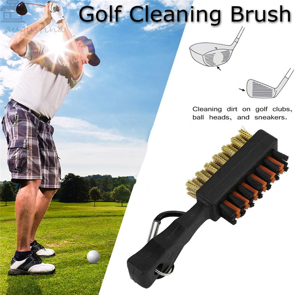 Sikat Club Golf AUGUSTINA 2sisi High Quality Wedge Ball Slot Cleaning Brush Sharpener Alat Sikat Pembersih Alur Golf Puterter