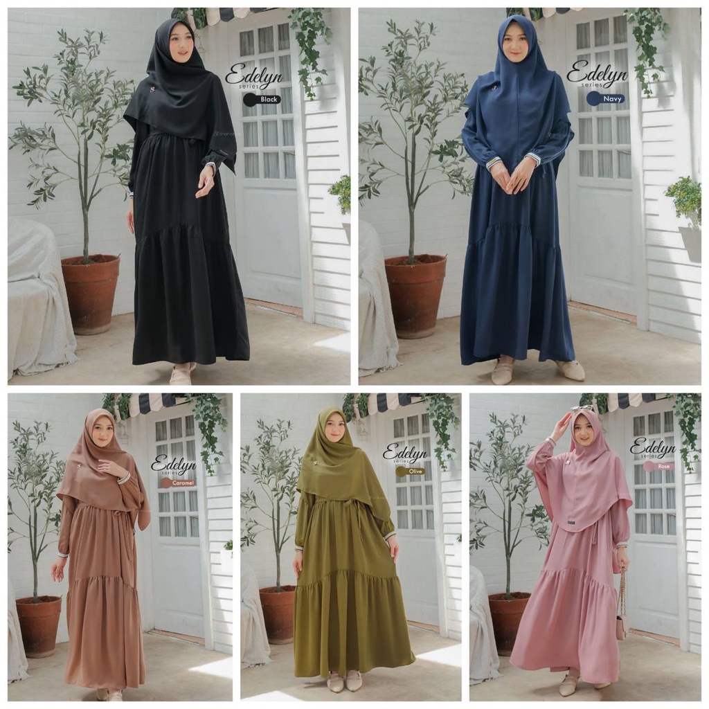 Baju Gamis Edelyn Series by Shaliha Look