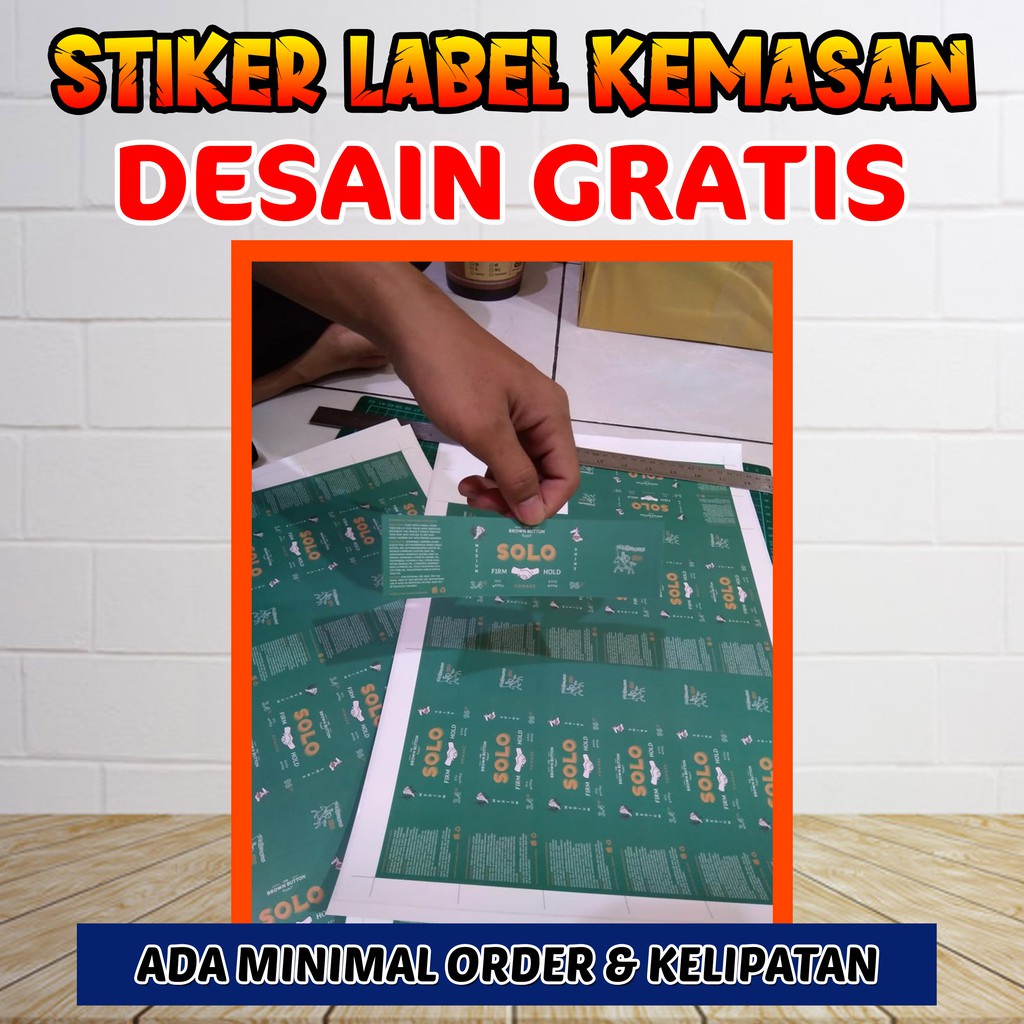 

Cetak Stiker Kemasan, Label Kemasan Produk