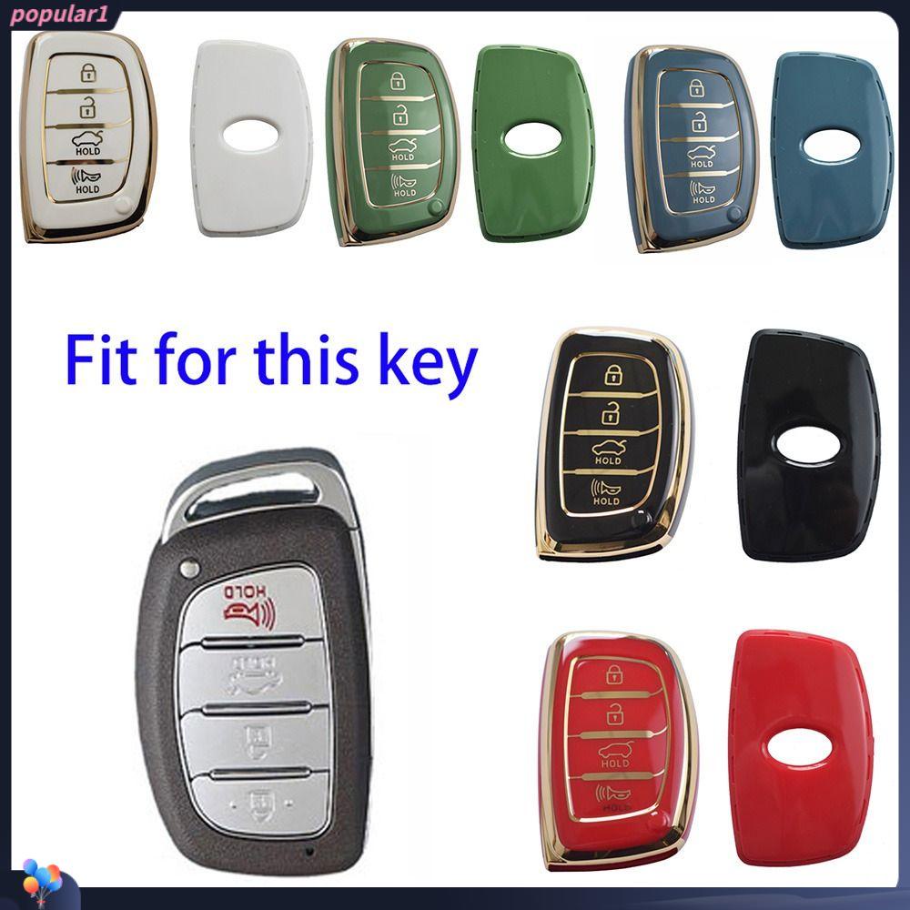 Populer Remote Key Case Baru Pelindung Kulit Key Fob Cover Untuk Hyundai Ix25 Ix35 I10 I20 Solaris