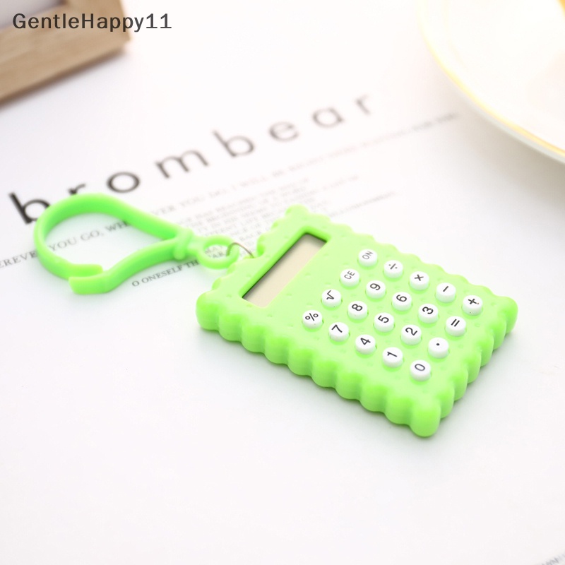 Gentlehappy Student Mini Electronic Calculator Biskuit Bentuk Sekolah Kantor Kalkulator Mini id