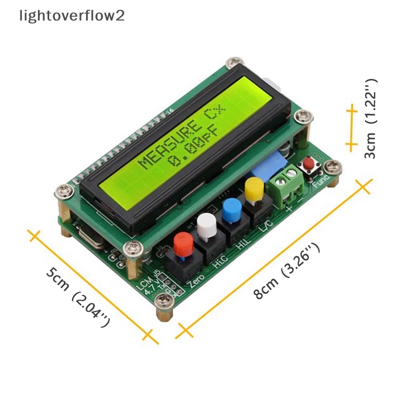 [lightoverflow2] Digital LC100-A LCD Presisi Tinggi Induktansi Kapasitansi L/C Meter Tester [ID]