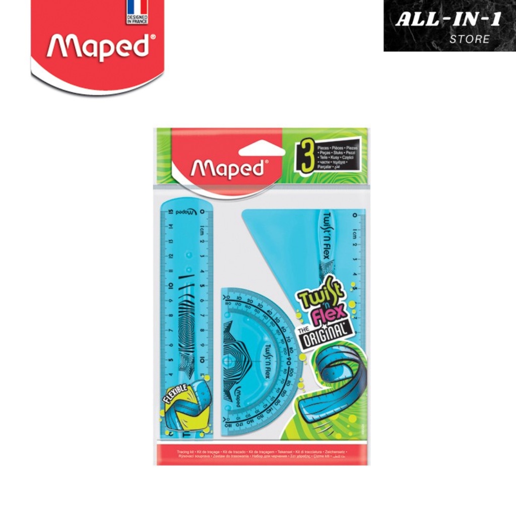 

Maped Penggaris Twist 'n Flex set - 3 pcs