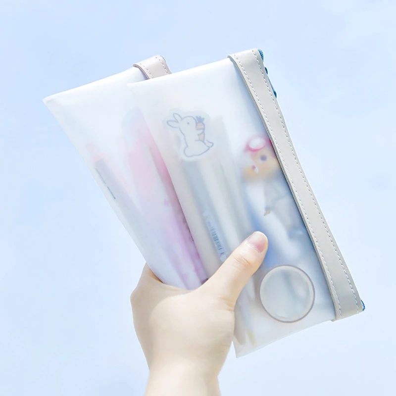 

Tepak Pensil DOFF / Pencil Case Estetik Plastik Simpel Lucu Ospek Sekolah Cute 2
