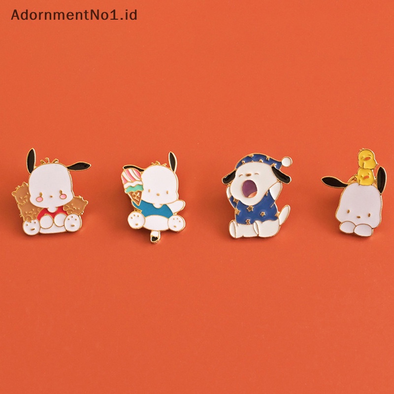 [AdornmentNo1] Lucu Baru Pachacco Bros Jepang Lucu Kartun Paduan Bros Gadis Hati Mahasiswa Lencana Serbaguna Pakaian Tas Aksesoris [ID]