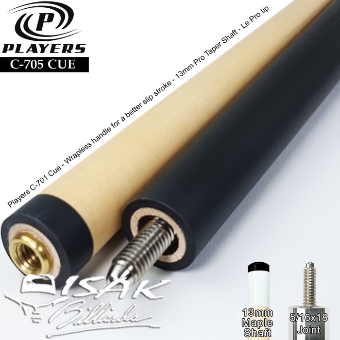 Players C-705 Pool Cue - Maple Billiard Stick Stik Biliar Player Play