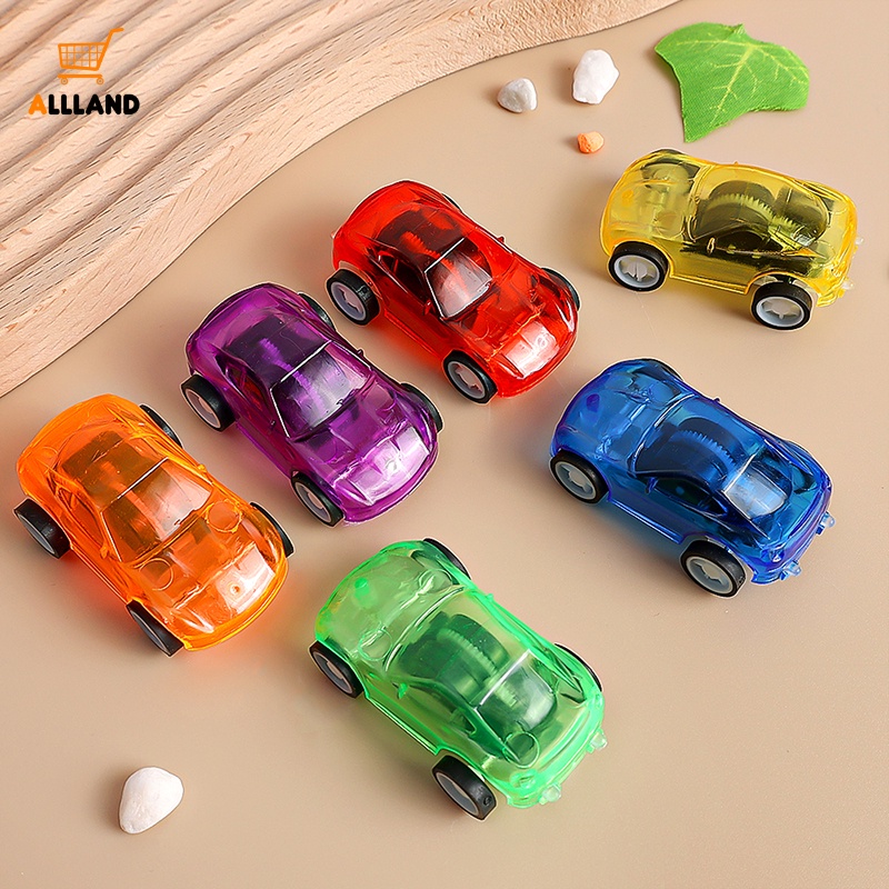 1pc Warna Random Mobil Mainan Mini Transparan ABS Plastik/Fun Inertia Drive Mobil Tarik Kecil/Mainan Kasual Anak-Anak Kreatif Hadiah Ulang Tahun