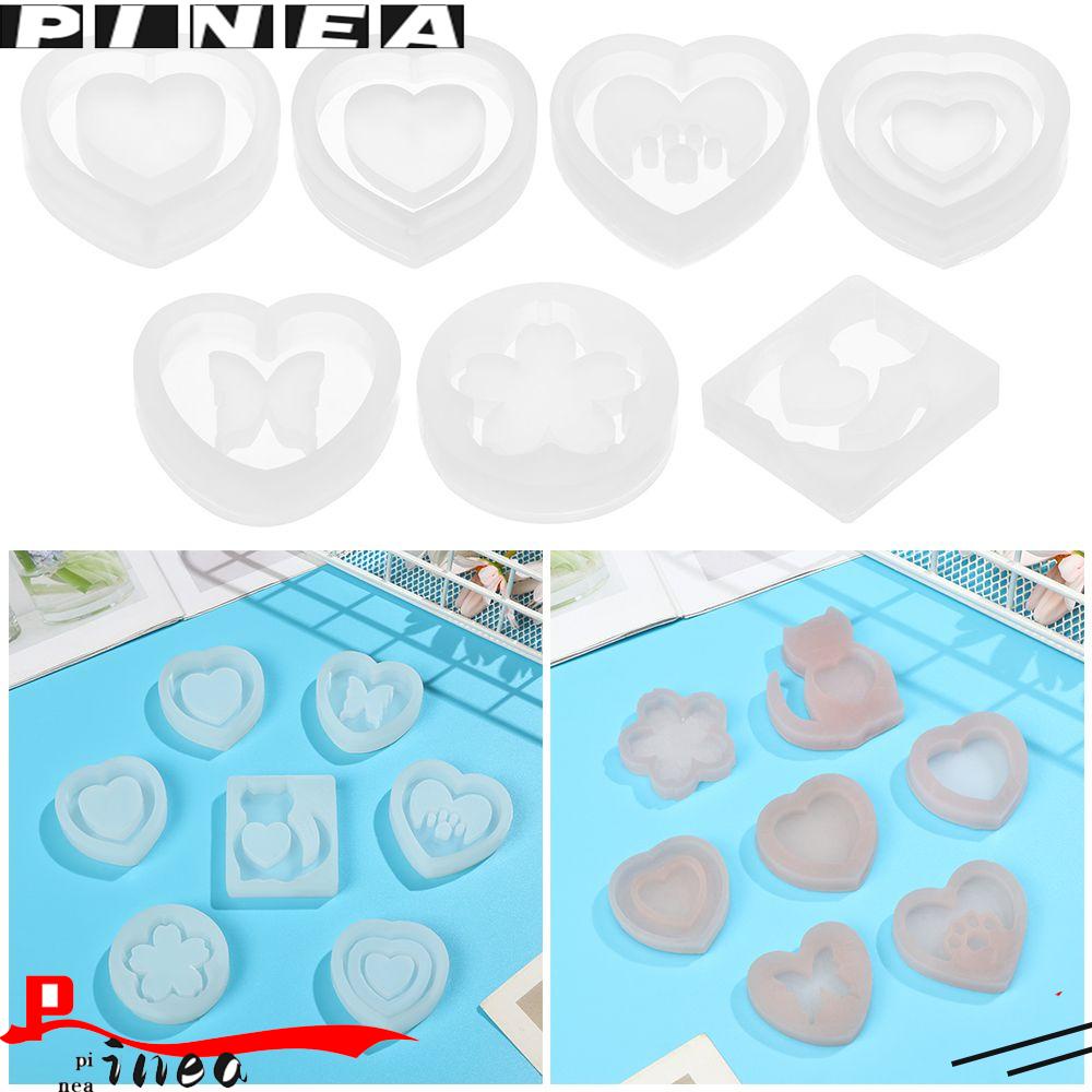 Cetakan Silikon Nanas Cherry Cat Love Heart Butterfly Resin Dog Paw Mold