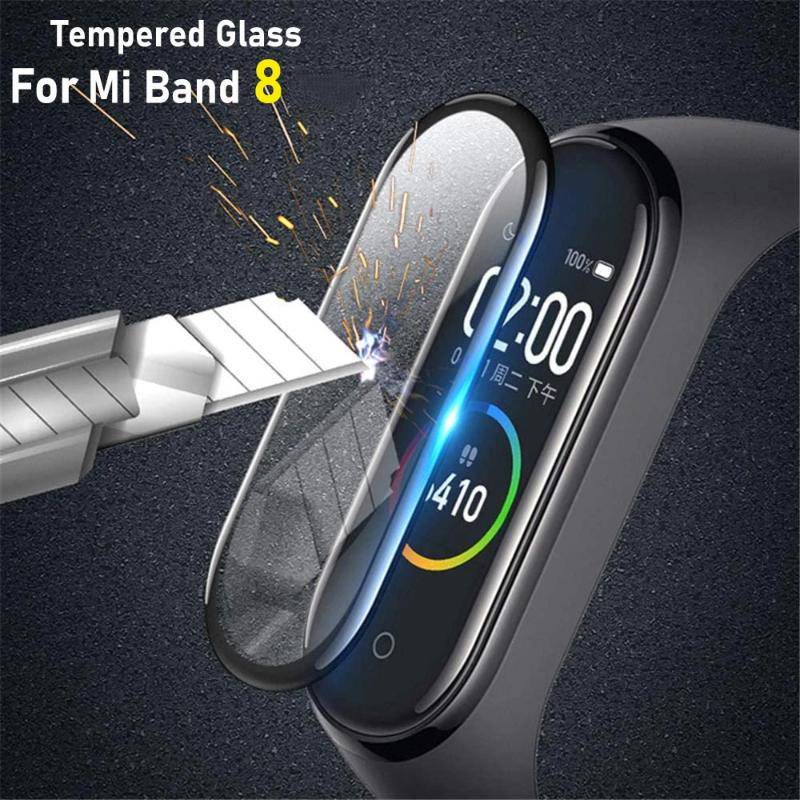 Hd Kaca film Untuk Xiaomi Mi Band8 Strap Anti blue light Pelindung Layar SmartWatch Aksesoris Untuk Xiaomi Band8 film