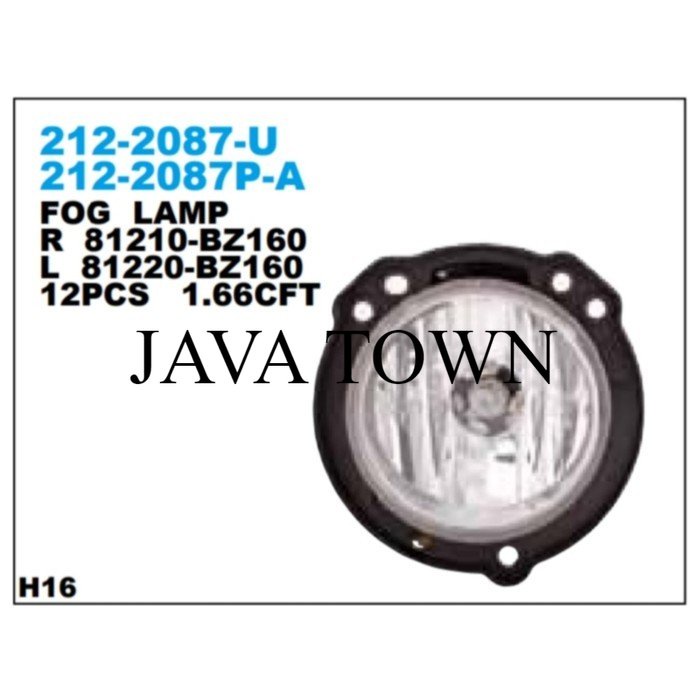 FOGLAMP LAMPU KABUT AVANZA 2012 / DH. XENIA 2012 KANAN KIRI ( DEPO ) - KANAN