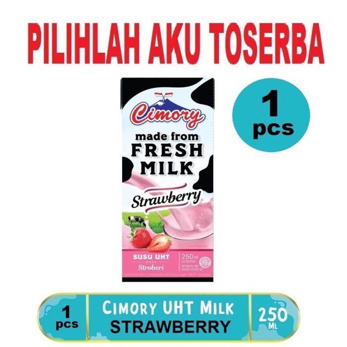 Susu CIMORY STRAWBERRY ( Stroberi ) 250 ml - ( HARGA SATUAN )