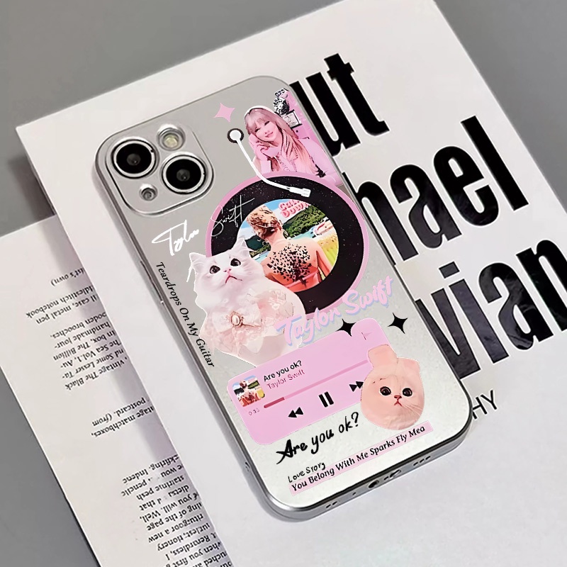 Lucu Kupon Electroplate Case Kompatibel Untuk IPhone Casing14 13 12 11 Pro XS Max XR X8 +7 6S Plus Mini Lembut TPU Silikon Shockproof Phone Cover